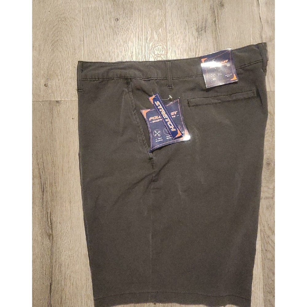 Men's Shorts‎ Gray Soft Cotton Blend Quad Flex Chino  Size 38